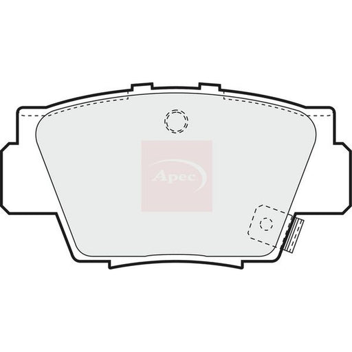 Apec Rear Brake Pad Set fits Acura Nsx 1990-2005 3.0 3.2