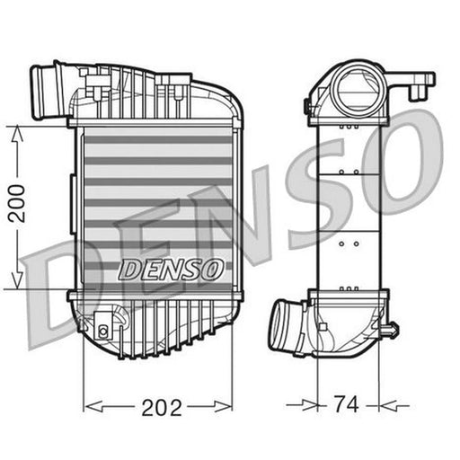 Denso Intercooler (Charge Air Cooler) Right fits Audi A6 Allroad C6 2006-2011