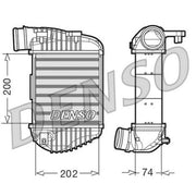 Denso Intercooler (Charge Air Cooler) Right DIT02023