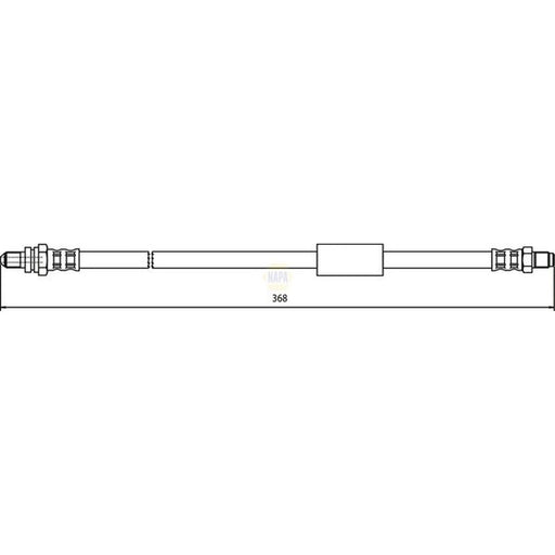 NAPA Brake Hydraulic Hose Line Rear NBH1283