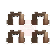 Apec Brake Pad Accessory Fitting Kit Rear fits Hyundai Santa Fé II 2006-2012