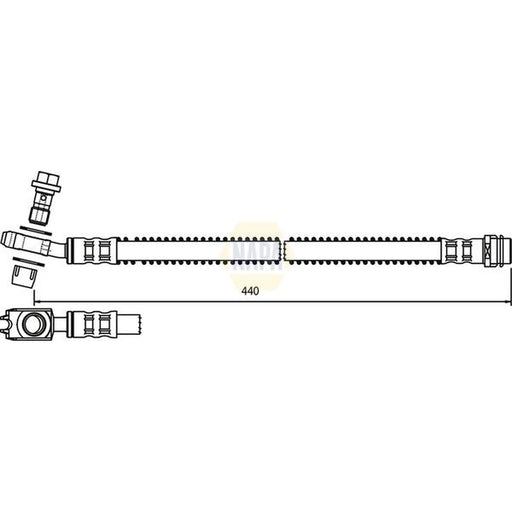 NAPA Brake Hydraulic Hose Line Rear NBH1177
