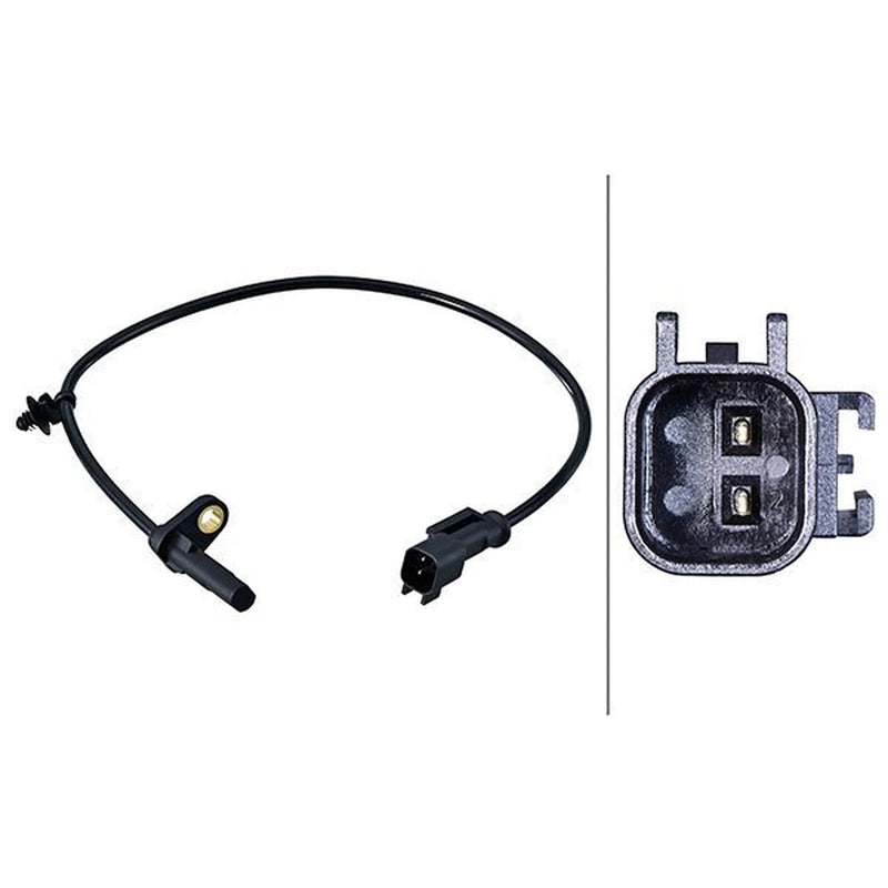 Hella ABS Wheel Speed Sensor Rear fits Ford Transit V363 2013-2024 2.0 2.2