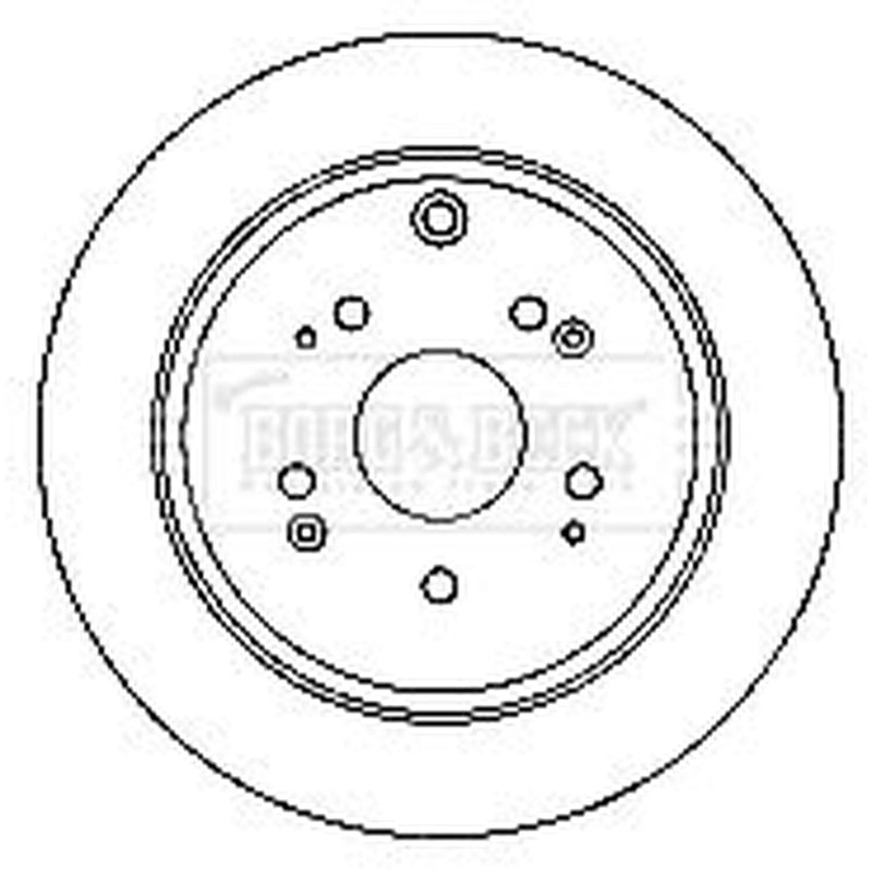 Borg & Beck 2 x Solid Rear Brake Discs BBD4748-x2