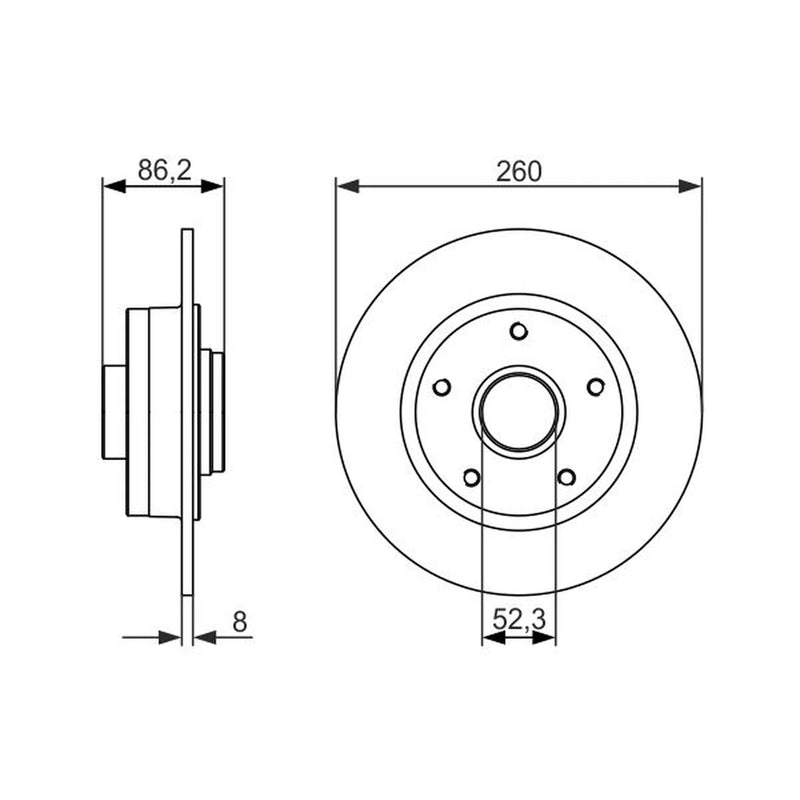 Bosch Front & Rear Brake Discs & Pads fits Renault Clio IV 2013-2021 1.6