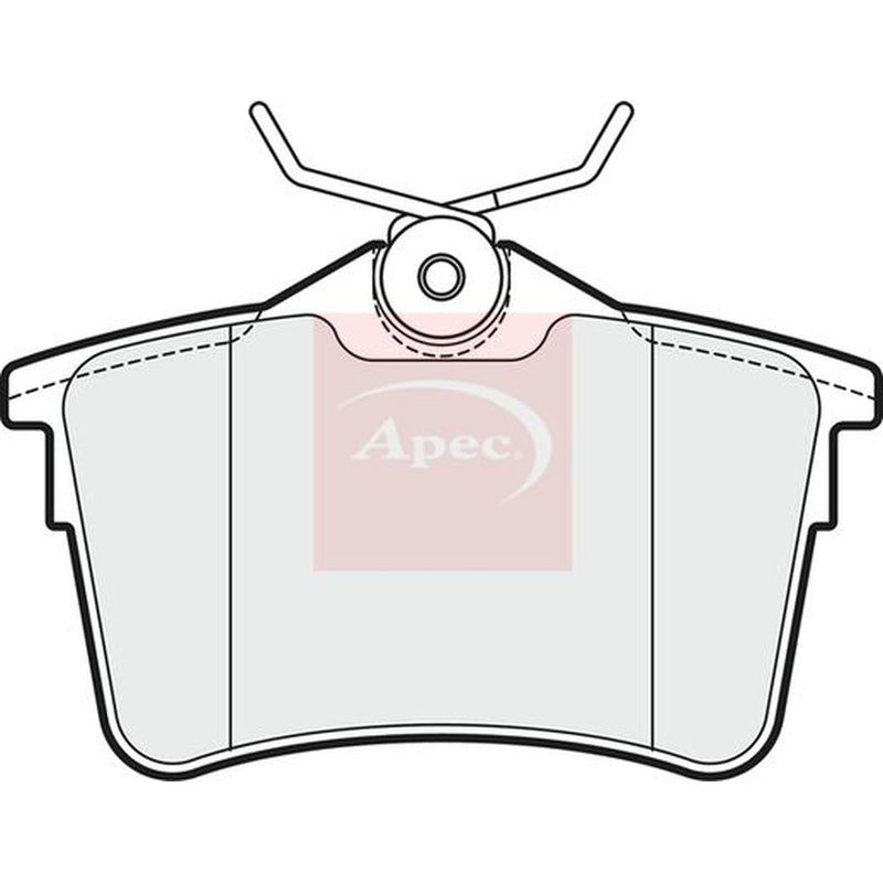 Apec Rear Brake Pad Set fits Citroën Berlingo First Box Body 2010 on