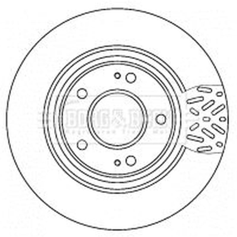 Borg & Beck Front Brake Discs & Pads fits Mitsubishi Grandis 2004-2011 2.0 2.4
