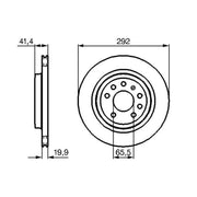 Bosch Front & Rear Brake Discs & Pads fits Fiat Croma 2005-2011 1.9 2.4