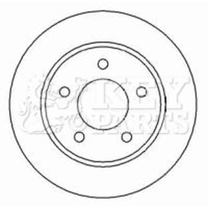 Key Parts Rear Brake Solid Discs & Pads fits Mazda 3 2008-2014 1.6