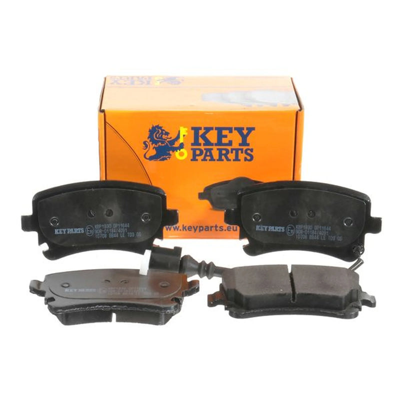 Key Parts 4 x Rear Brake Pad Set fits VW California T5 Camper 2007-2009 1.9