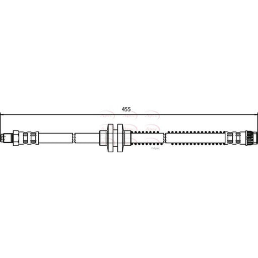 Apec Brake Hydraulic Hose Line Front fits Renault Grand Scénic II 2004-2009