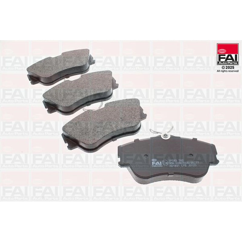 FAI Front Brake Pad Set fits VW Transporter 1990-2003 1.9 2.0 2.4 2.5