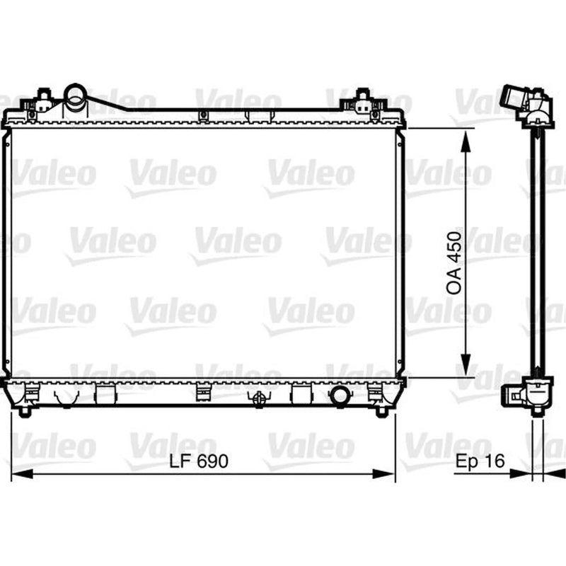 Valeo Engine Radiator 735433