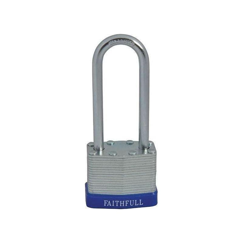Faithfull Laminated Steel Padlock 40mm Long Shackle 3 Keys Faithfull - NN4 Online