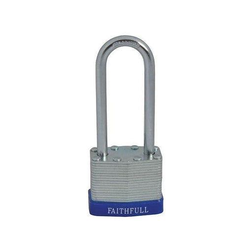 Faithfull Laminated Steel Padlock 40mm Long Shackle 3 Keys Faithfull - NN4 Online