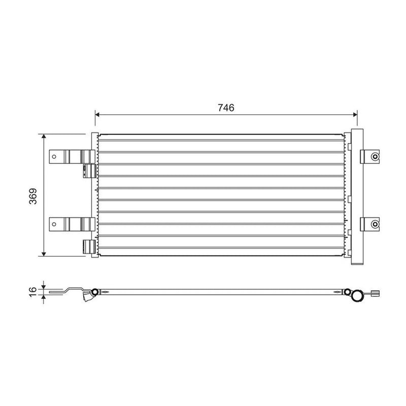 Valeo Air Conditioning Condenser 822728