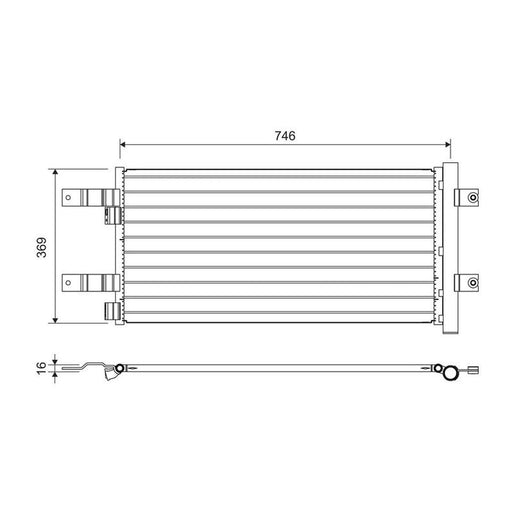 Valeo Air Conditioning Condenser 822728
