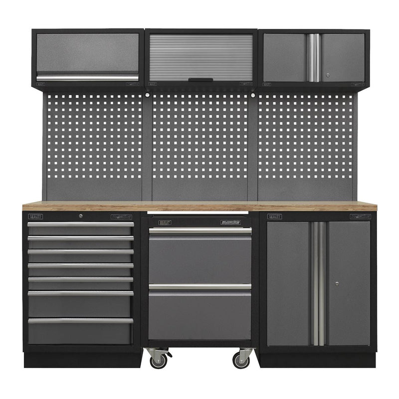 Sealey Superline Pro 2.04m Storage System Pressed Wood Worktop APMSSTACK12W Sealey - Dynamic Drive