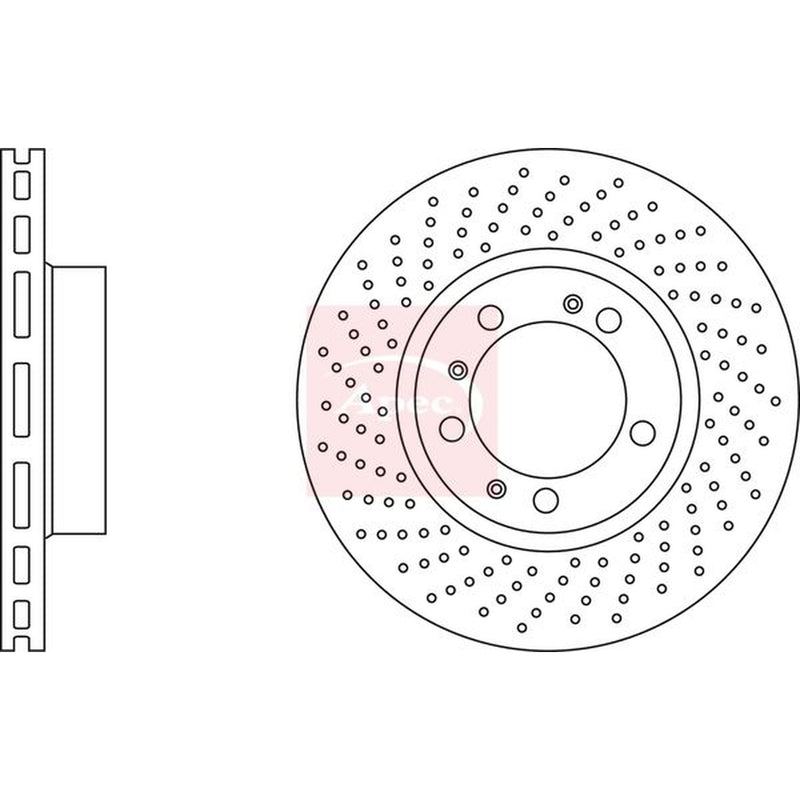Apec Front / & Rear / Brake Discs & Pads fits Mercedes-Benz Gle 2015-2019