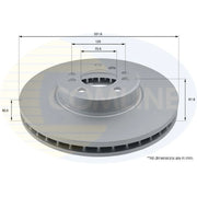 Comline Front & Rear Brake Discs & Pads fits BMW X5 2000-2006 3.0 4.4
