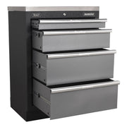 Sealey Modular 4 Drawer Cabinet 680mm APMS51 Sealey - Dynamic Drive