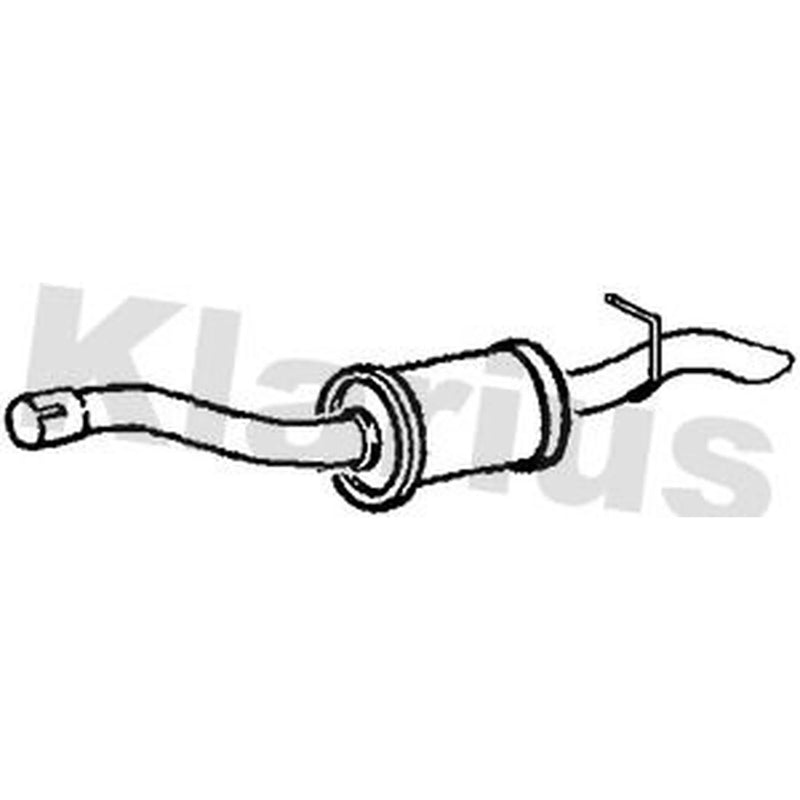 Klarius Box With Tail Pipe Rear fits Ford Focus C-Max 2003-2007 2.0