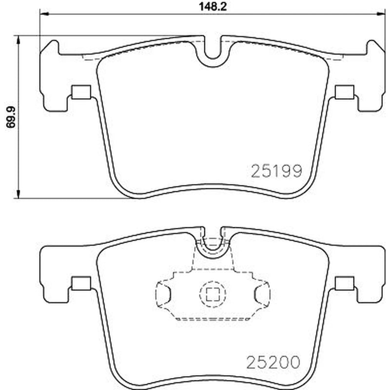 Mintex Front Brake Pad Set fits BMW 1 Sports Hatch 2011-2019