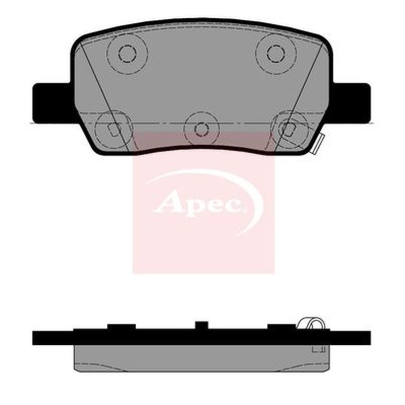 Apec Rear Brake Pad Set fits Hyundai Santa Fe IV 2020-2021 1.6