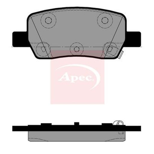 Apec Rear Brake Pad Set fits Hyundai Santa Fe IV 2020-2021 1.6