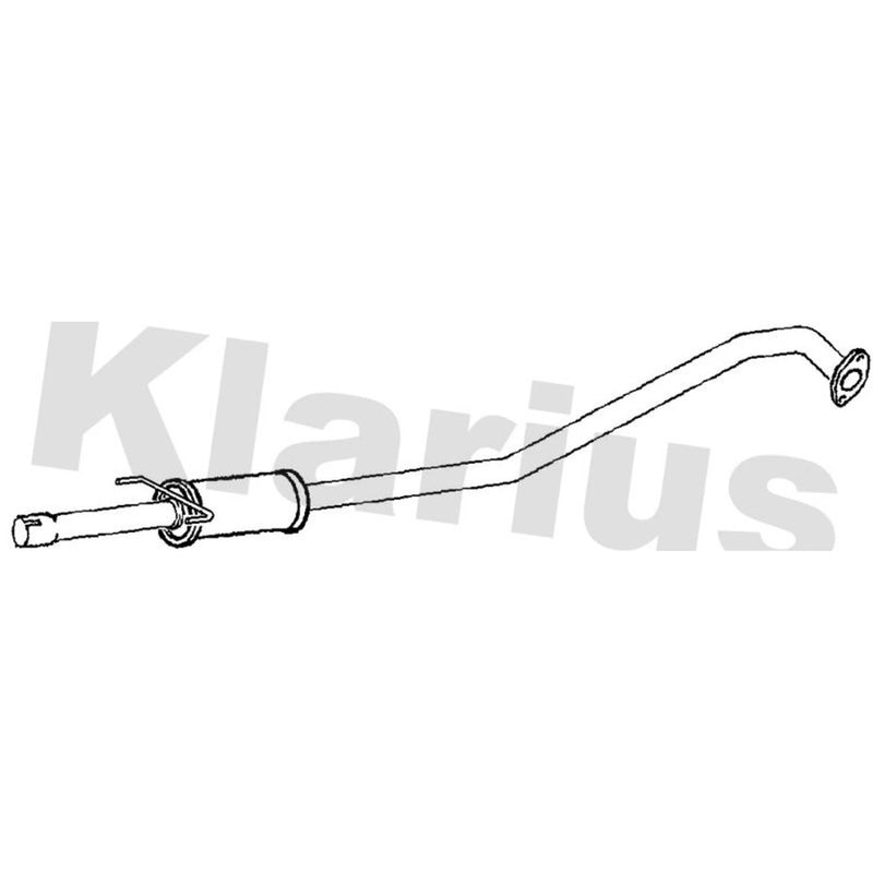 Klarius Box With Centre Pipe Centre fits Toyota Avensis 2003-2008 1.8
