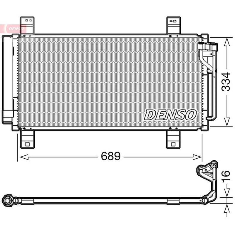 Denso Air Conditioning Condenser fits Mazda 6 2007-2013 1.8 2.0 2.2 2.5