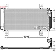 Denso Air Conditioning Condenser DCN44008