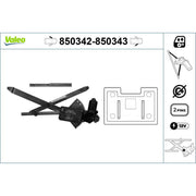 Valeo Electric Window Regulator Lifter Left Front 850342