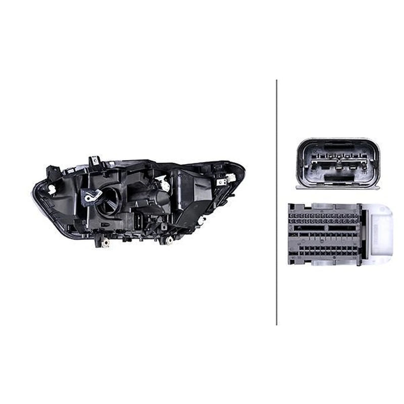 Hella Headlight Headlamp LED Right fits BMW 1 Sports Hatch 2011-2019