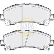NAPA Front Brake Pad Set fits Isuzu D-Max I Platform/Chassis 2007-2012 3.0