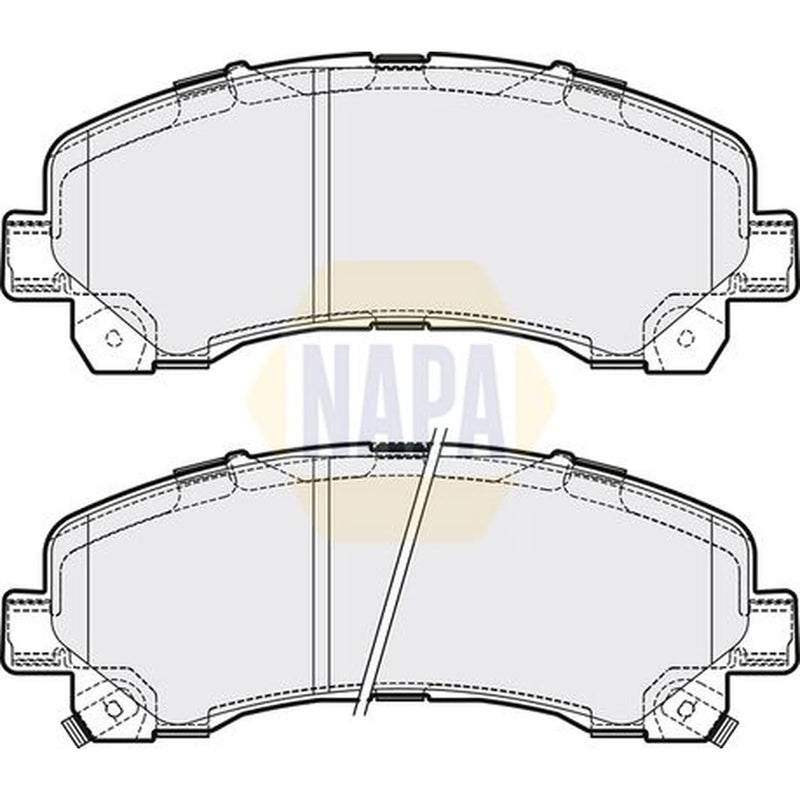 NAPA Front Brake Pad Set fits Isuzu D-Max I Platform/Chassis 2007-2012 3.0