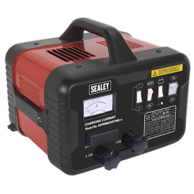 Sealey Starter/Charger 160/30Amp 12/24V 230V SUPERBOOST160 Sealey - Dynamic Drive
