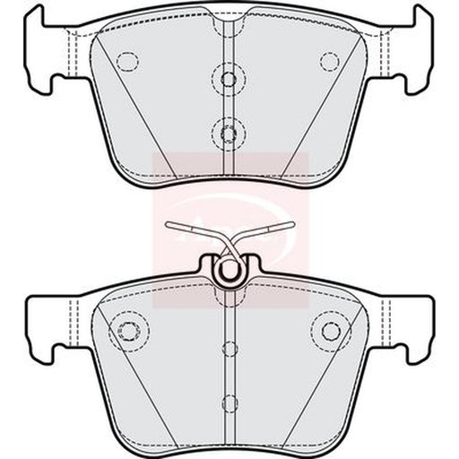 Apec Front & Rear Pads fits Audi Q3 2019 on 2.5