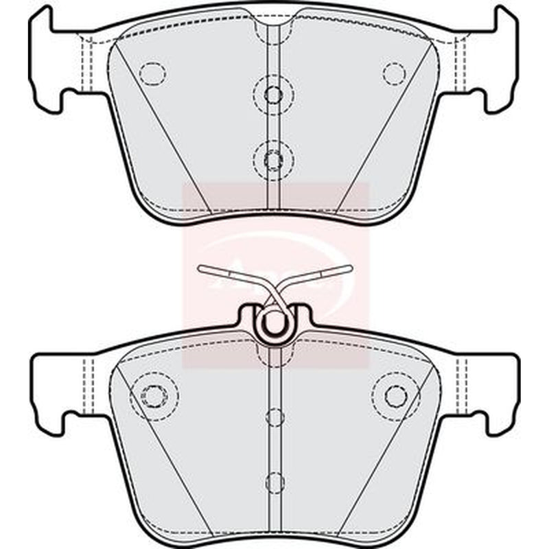 Apec Rear Brake Pad Set fits Audi A3 2015-2020