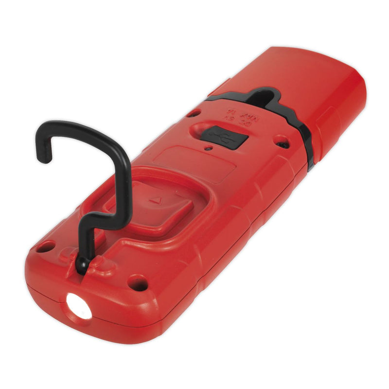Sealey Rechargeable 360 Inspection Light 3W COB & 1W SMD LED Red Lithium-Polymer Sealey - Dynamic Drive