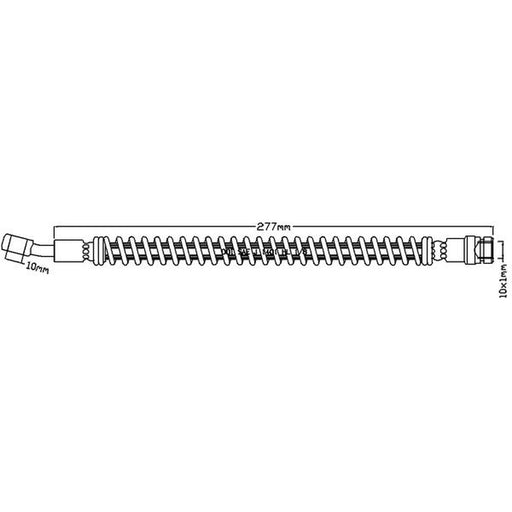 Juratek Brake Hydraulic Hose Line Right JBH1214