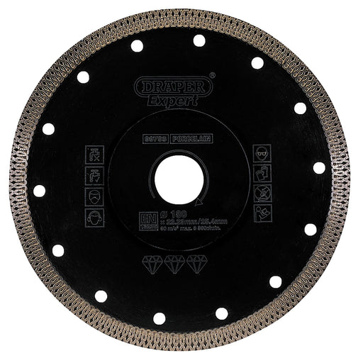 Draper Turbo-X Porcelain Diamond Blade, 180mm 99793 Draper - Dynamic Drive