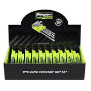 Siegen Siegen Long TRX-Star* Key Set 9pc - Display Box of 10 S01264 Siegen - Dynamic Drive