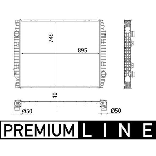 Mahle Intercooler (Charge Air Cooler) fits Iveco Stralis II 2012 on