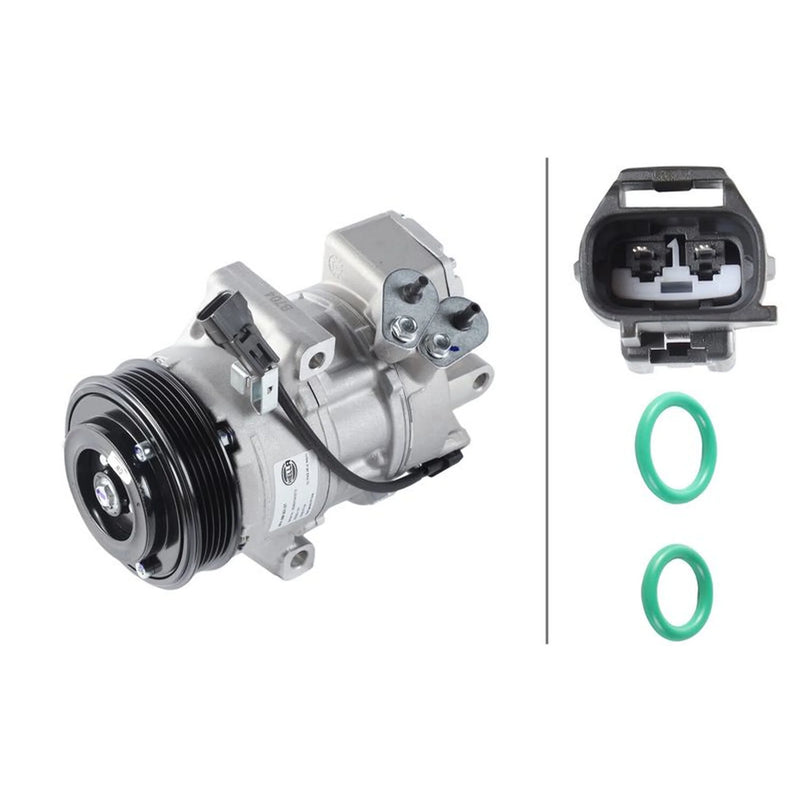 Hella Air Conditioning Compressor fits Mitsubishi Colt Czc VI 2006-2009 1.5