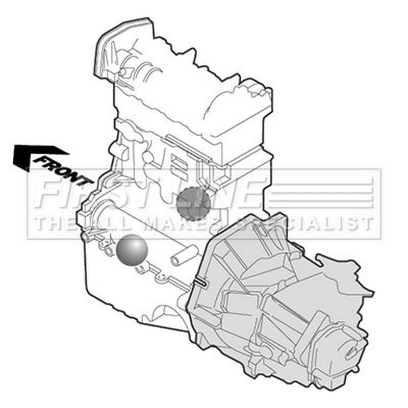 First Line Engine Mount Mounting fits Toyota Hilux Vigo VII Pickup 2005-2015