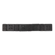 Sealey Wheel Weight 5 & 10g Adhesive Zinc Plated Steel Black Strip of 8 (4 x Eac Sealey - Dynamic Drive