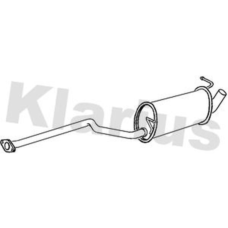 Klarius Box With Centre Pipe Centre fits Ford Tourneo Connect 2002-2013 1.8