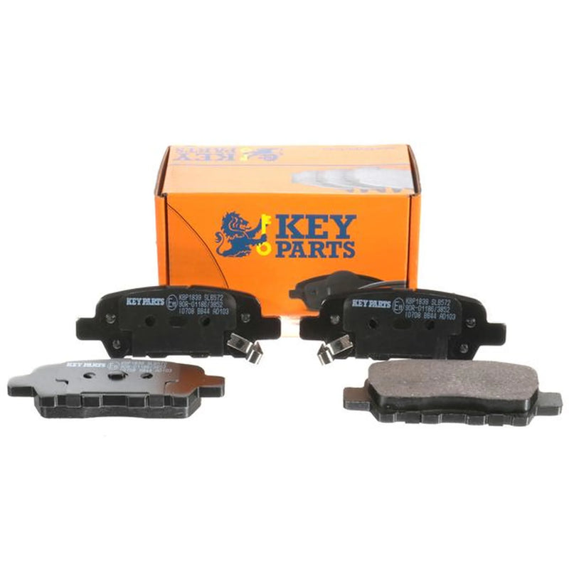 Key Parts 4 x Rear Brake Pad Set fits Infiniti Ex 2008 on