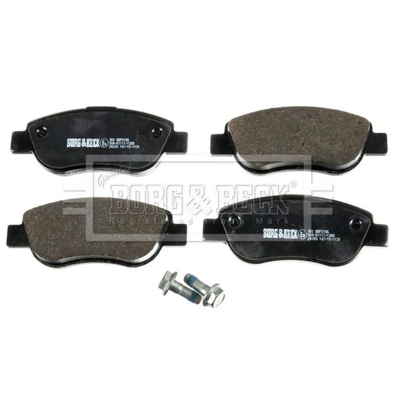 Borg & Beck Front & Rear Brake Discs & Pads fits Renault Megane II 2003-2008 1.4